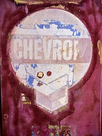 Red gas pump